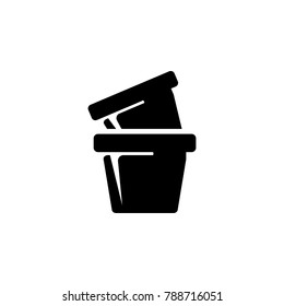 pots for plants icon. Garden elements. Premium quality graphic design icon. Simple love icon for websites, web design, mobile app, info graphics on white background