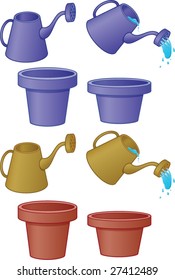 Pots and water cans