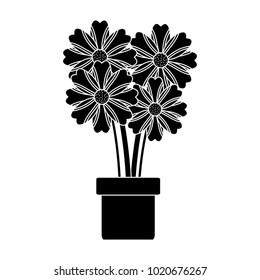 potted flower natural decoration floral icon