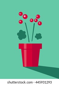 potted flowers