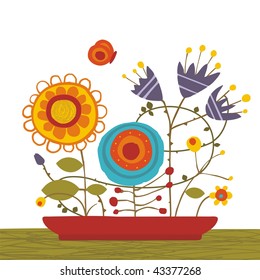 potted of flowers with different shapes and colors