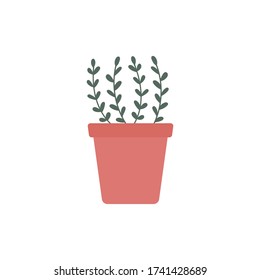Ilustración vectorial plana de la planta de la casa.