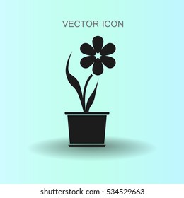 Vektorgrafik der Topfblume