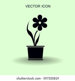Vektorgrafik der Topfblume