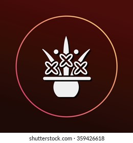 Potted plant icon
