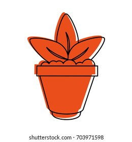 potted plant icon image 