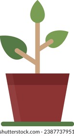 The potted plant icon package has been created simply and is suitable for use by anyone