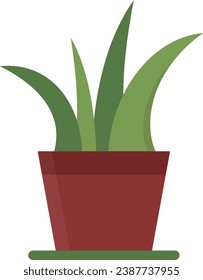 The potted plant icon package has been created simply and is suitable for use by anyone