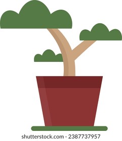 The potted plant icon package has been created simply and is suitable for use by anyone