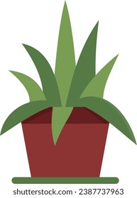 The potted plant icon package has been created simply and is suitable for use by anyone