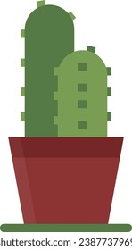 The potted plant icon package has been created simply and is suitable for use by anyone