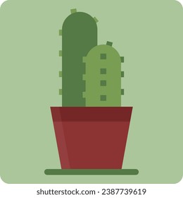 The potted plant icon package has been created simply and is suitable for use by anyone