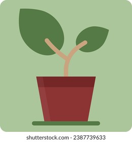 The potted plant icon package has been created simply and is suitable for use by anyone