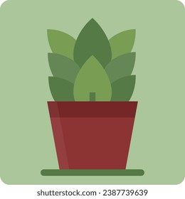 The potted plant icon package has been created simply and is suitable for use by anyone
