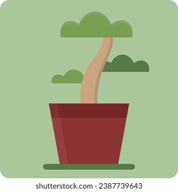 The potted plant icon package has been created simply and is suitable for use by anyone