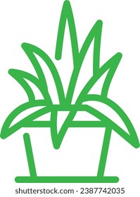 The potted plant icon package has been created simply and is suitable for use by anyone
