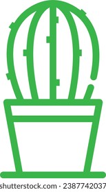 The potted plant icon package has been created simply and is suitable for use by anyone