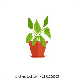 Potted Plant Set Vector
