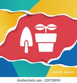 Potted plants icon