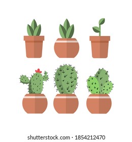 Potted Plants Icon - Icons of potted plants in various styles for website, user interface, and graphic design projects.