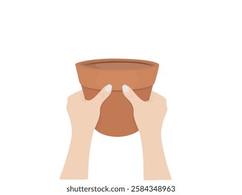 Potted plants on a white background.