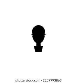 Potted sapling icon. Simple style potted sapling poster background symbol. Potted sapling brand logo design element. t-shirt printing. vector for sticker.