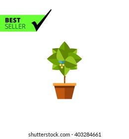 Potted tree icon