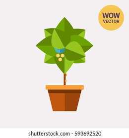 Potted tree icon