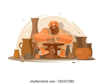 Potter bearded man