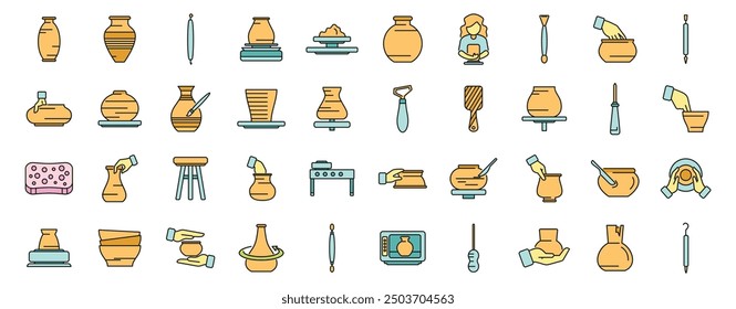Potter modeling, decorating, and firing ceramics in workshop