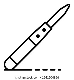 Potter work tool icon. Outline potter work tool vector icon for web design isolated on white background
