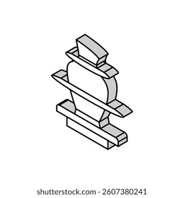 pottering leisure time isometric icon vector. pottering leisure time sign. isolated symbol illustration