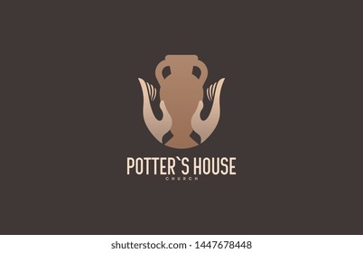 Potter`s House Church Logo Hands