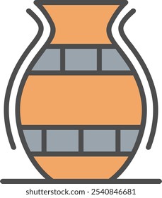 Estilo Preenchido da Estrutura de Tópicos do Ícone PotterVetor