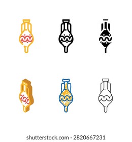 pottery amphora modern color icon vector. pottery amphora sign. isolated symbol illustration