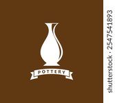 Pottery art studio vector template illustration