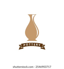 Pottery art studio vector template illustration