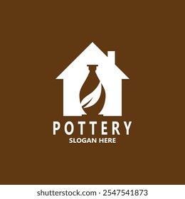 Pottery art studio vector template illustration