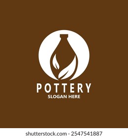 Pottery art studio vector template illustration