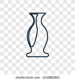 Pottery concept vector linear icon isolated on transparent background, Pottery concept transparency concept in outline style