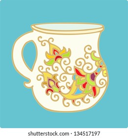 pottery cup