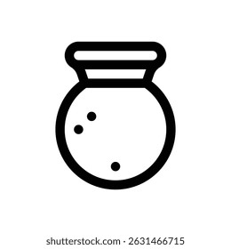 Pottery. Editable stroke vector icon.