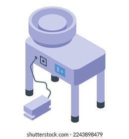 Pottery equipment icon isometric vector. Hobby class. Workshop ceramic