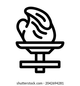 pottery handiwork line icon vector. pottery handiwork sign. isolated contour symbol black illustration
