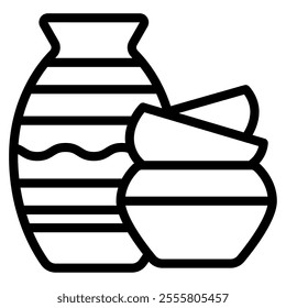 Pottery Hobby object icon illustration