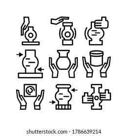 Pottery icon or logo isolated sign symbol vector illustration - Collection of high quality black style vector icons
