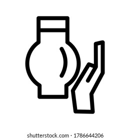 Pottery icon or logo isolated sign symbol vector illustration - high quality black style vector icons
