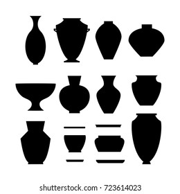 pottery icon set