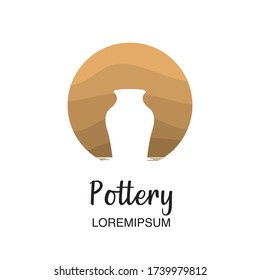 Pottery icon symbol or logo template