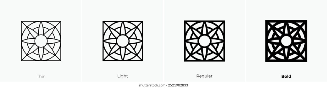 pottery icon. Thin, Light Regular And Bold style design isolated on white background
